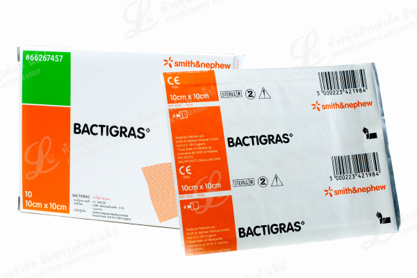 Bactigras 10cm x 10 cm smith&nephew