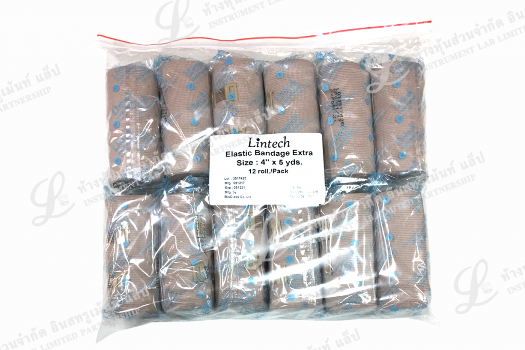 ผ้าพันแผลแบบยืดได้ Elastic Bandage 4in LINTECH