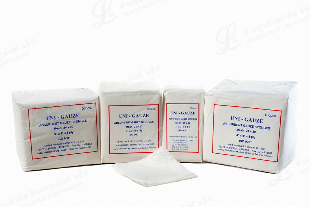 ผ้าก๊อซพับ Gauze Sponges UNI-GAUZE