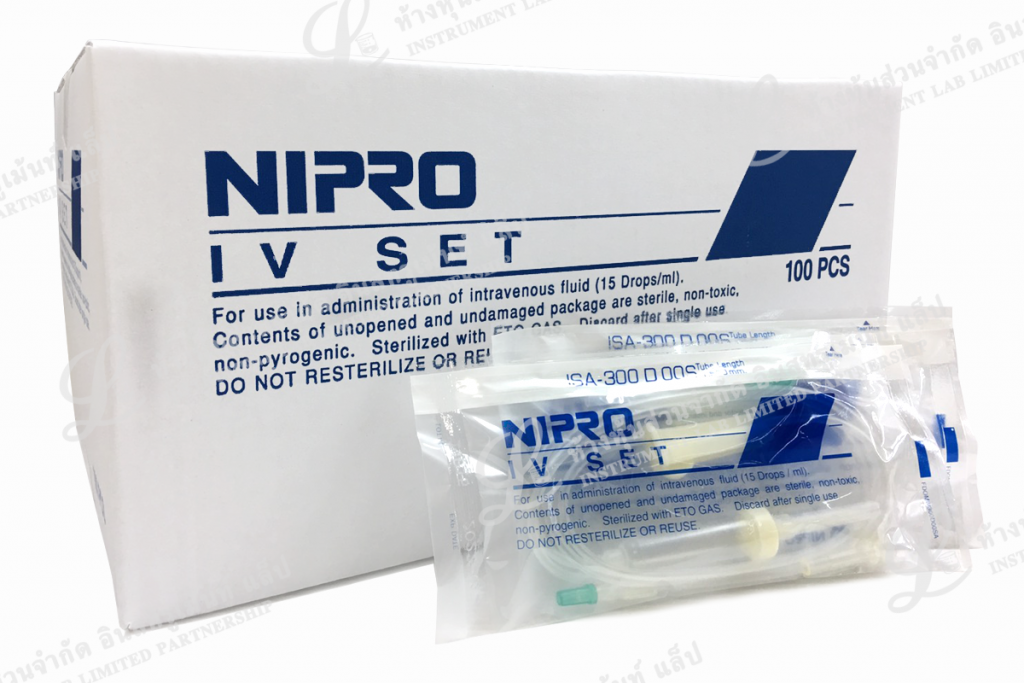 ชุดให้น้ำเกลือผู้ใหญ่ (ไม่มีเข็ม) IV SET ISA 300D 00S NIPRO