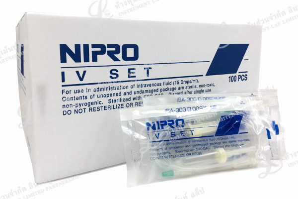 ชุดให้น้ำเกลือผู้ใหญ่ (ไม่มีเข็ม) IV SET ISA 300D 00S NIPRO