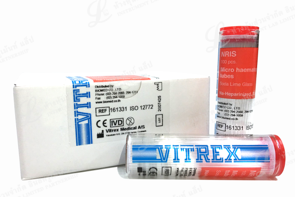 ไมโครฮีมาโตคริต ทิ้วป์ เรดโค๊ต Micro Haematocrit Tube RED VIRTEX